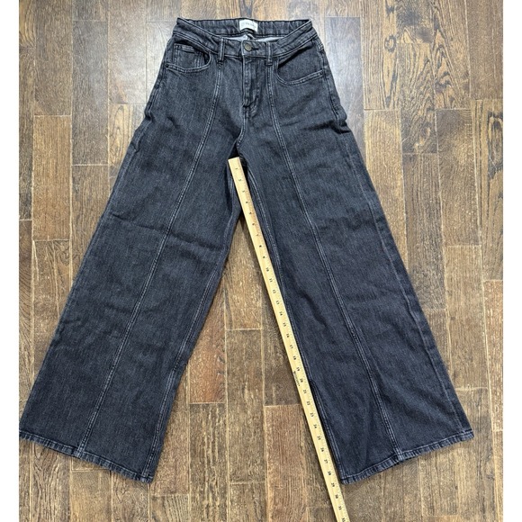 The Drop Jeans Frida Wide Leg Women's Size 25 (24x29) Stone Washed Black NWT - Picture 4 of 11